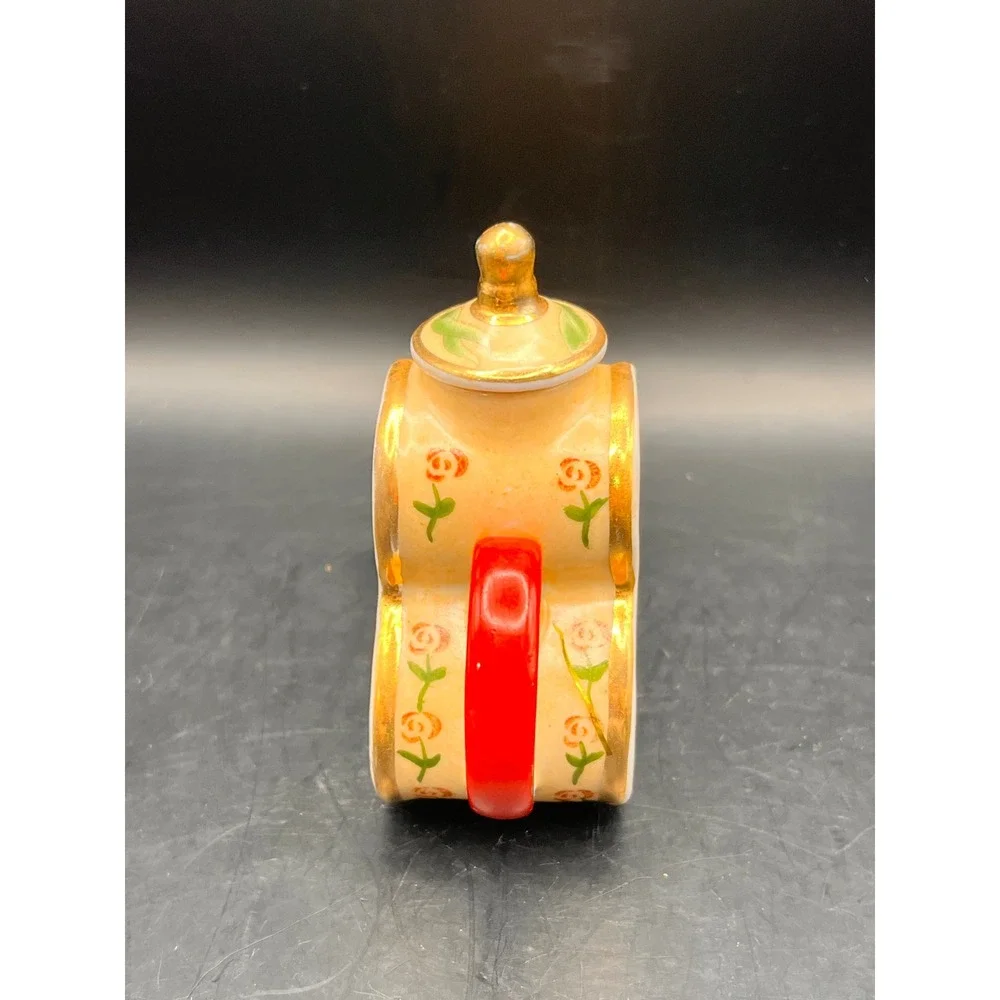 Vivian Chan Mini Teapot Kitty Cat Fishbowl Home Decor Decorative 2000 3.25